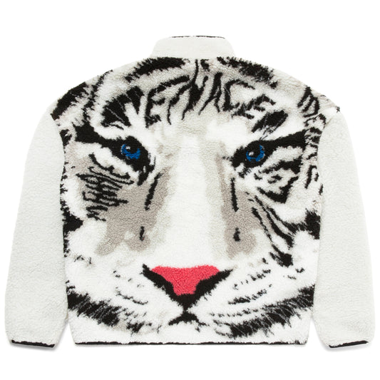 TIGER SHERPA FLEECE ZIP-UP JACKET