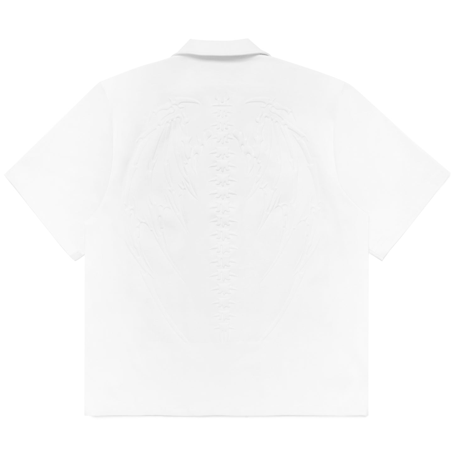 SKELETAL EMBOSSED BUTTON-UP
