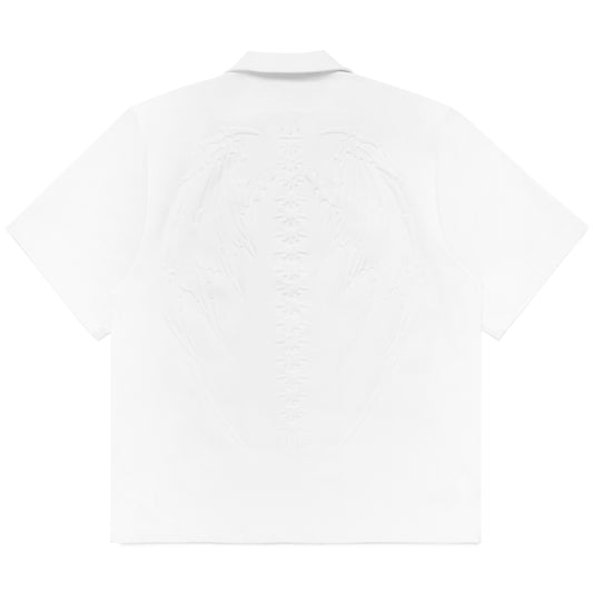 SKELETAL EMBOSSED BUTTON-UP