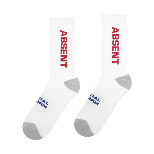 MENACE ABSENT LOGO SOCKS (4 PACK) by MENACE