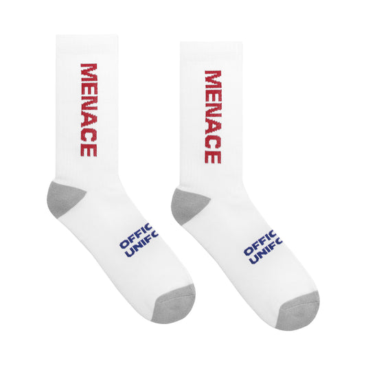 MENACE ABSENT LOGO SOCKS (4 PACK) by MENACE