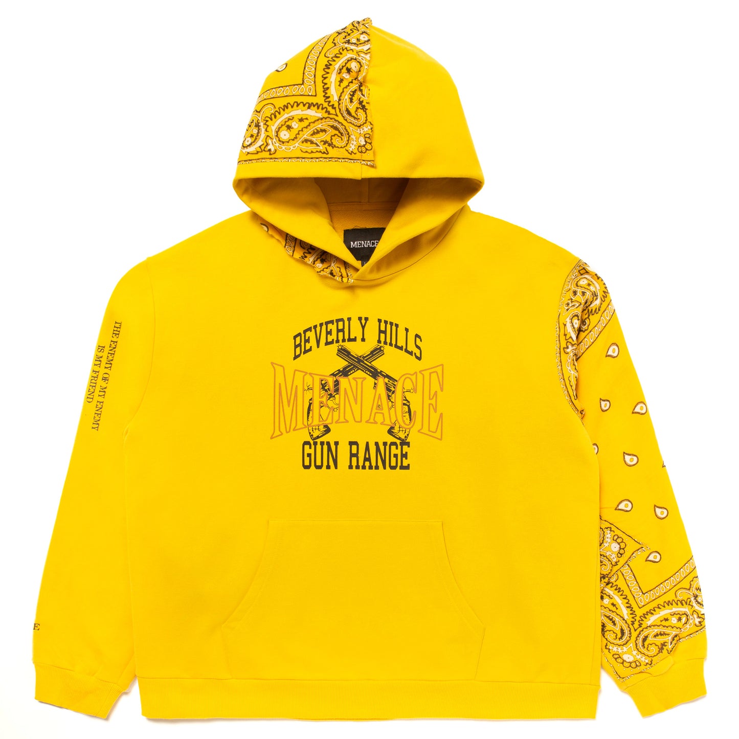 BEVERLY HILLS GUN RANGE HOODIE (BANDANA EDITION) by MENACE