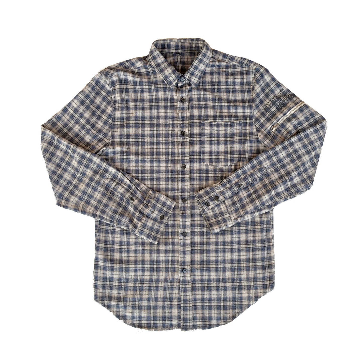 UTILITY FLANNEL BUTTON-UP SHIRT by MENACE