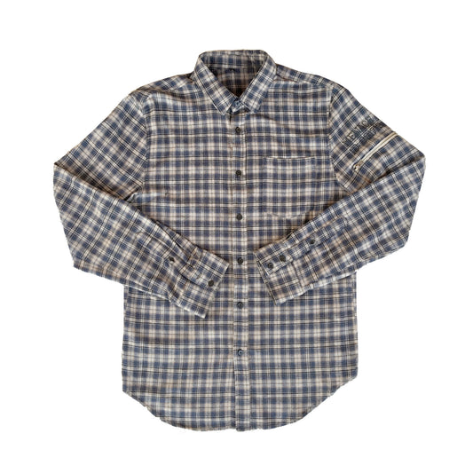 UTILITY FLANNEL BUTTON-UP SHIRT by MENACE