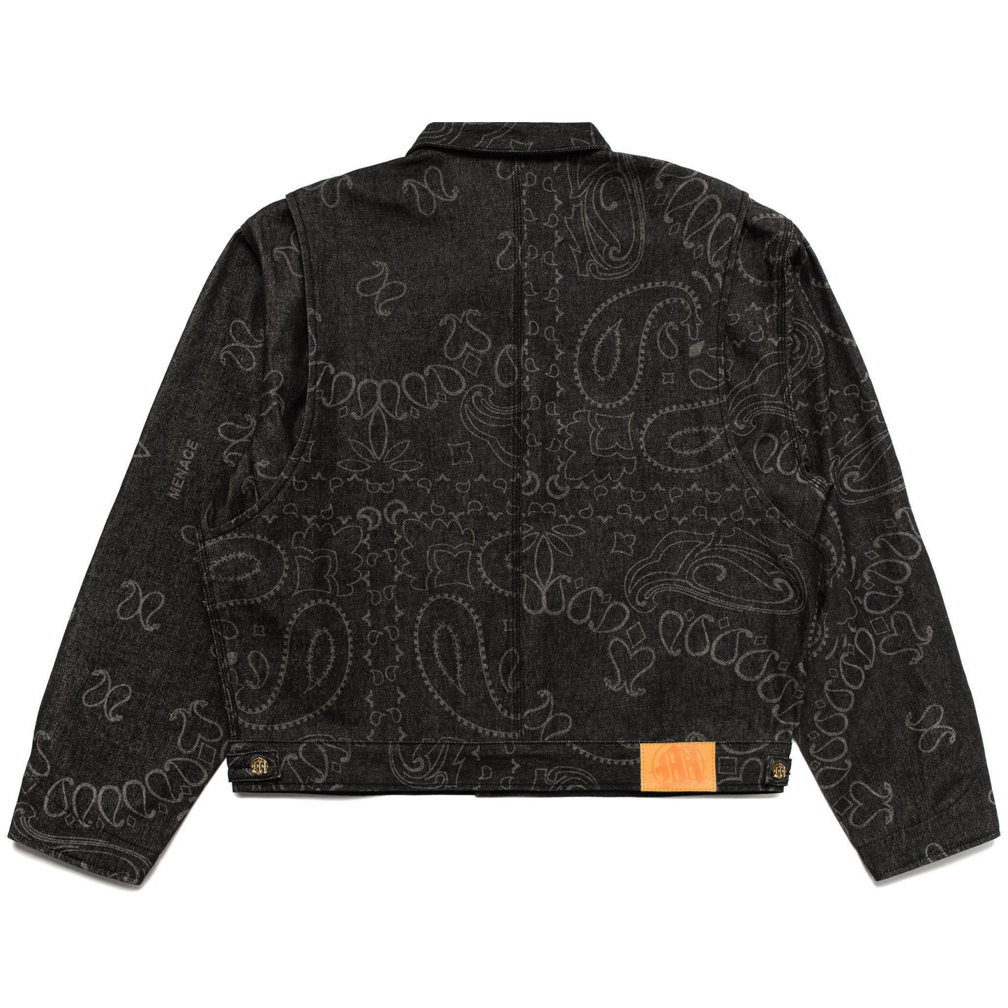 LASER ENGRAVED PAISLEY DENIM JACKET by MENACE