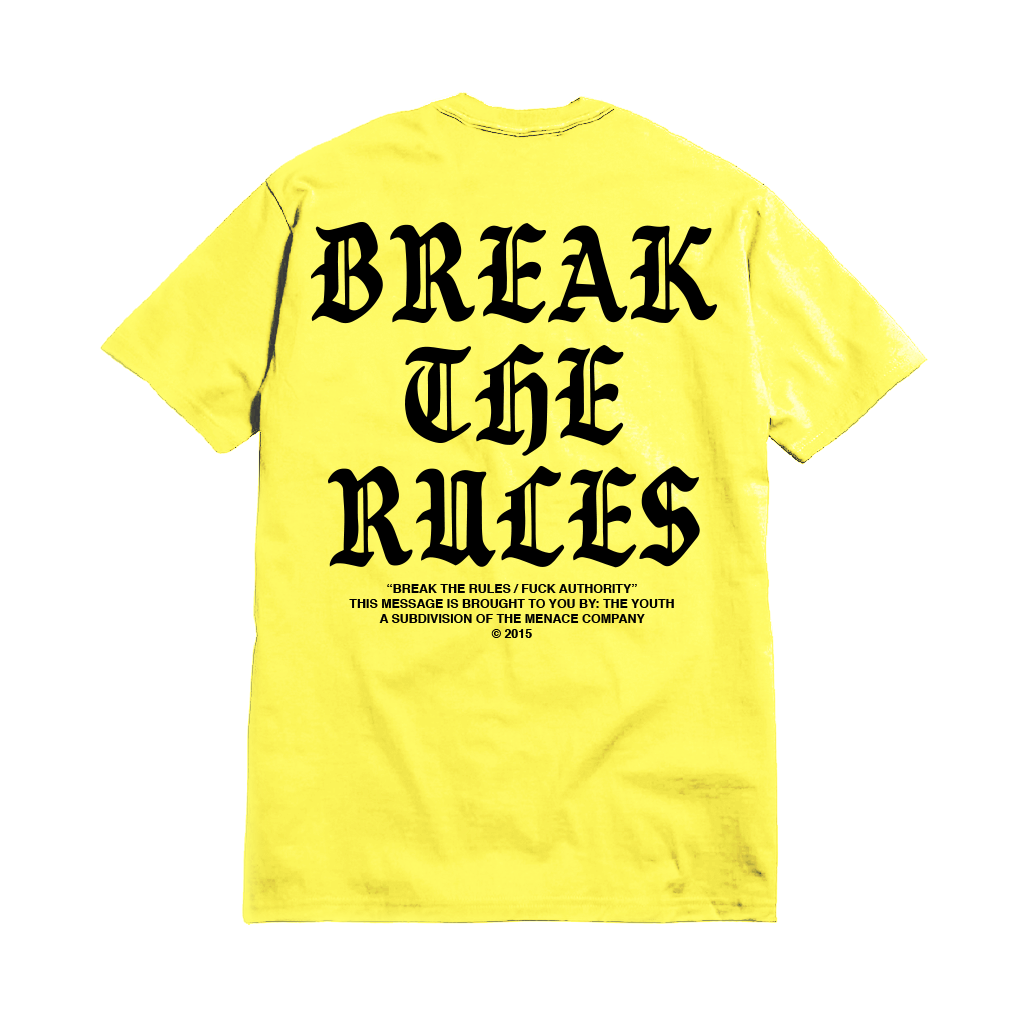 BREAK THE RULES T-SHIRT by MENACE