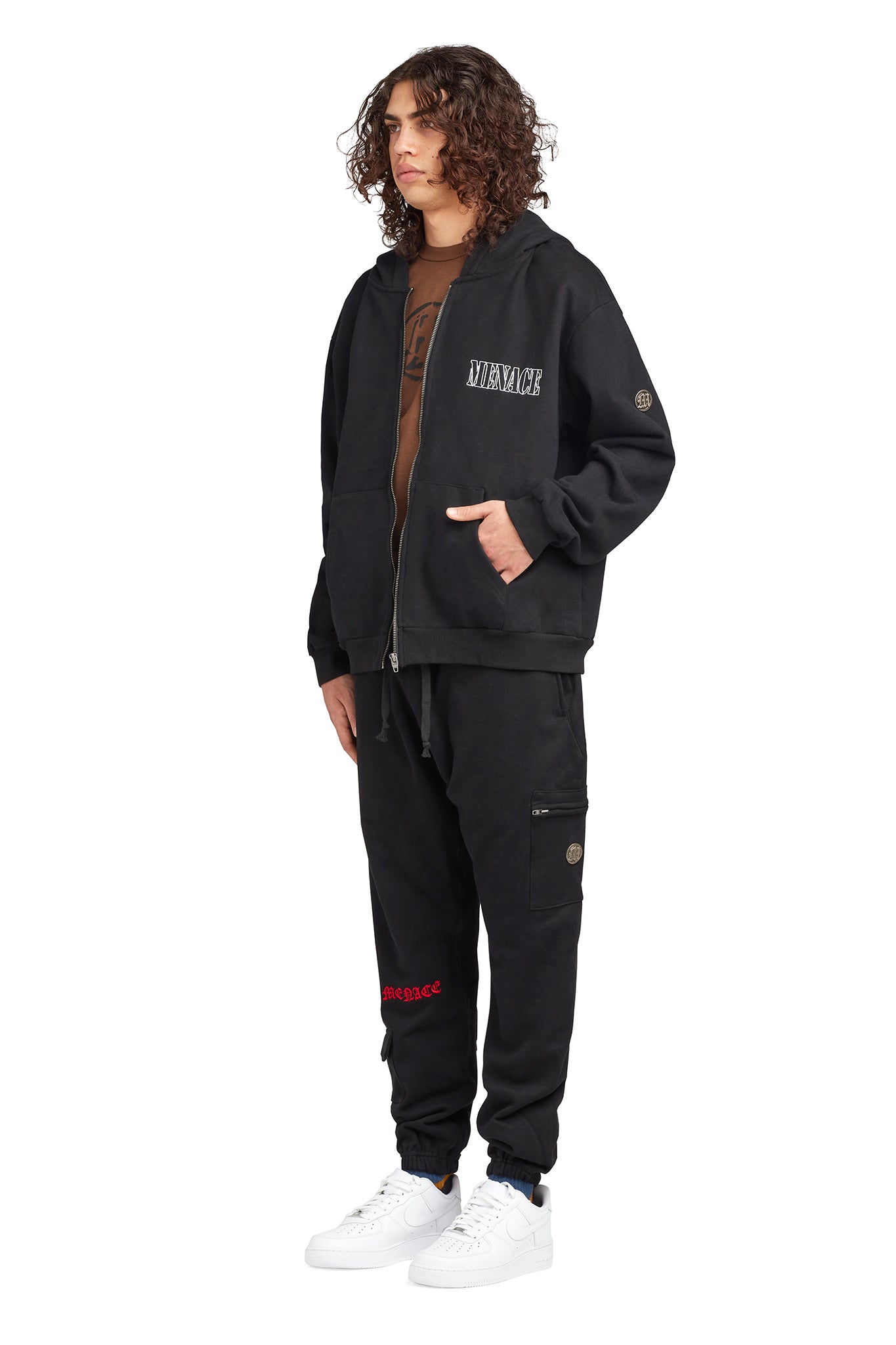 EMBOSSED CARGO SWEATPANTS by MENACE