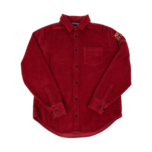 CORDUROY UTILITY BUTTON-UP SHIRT by MENACE