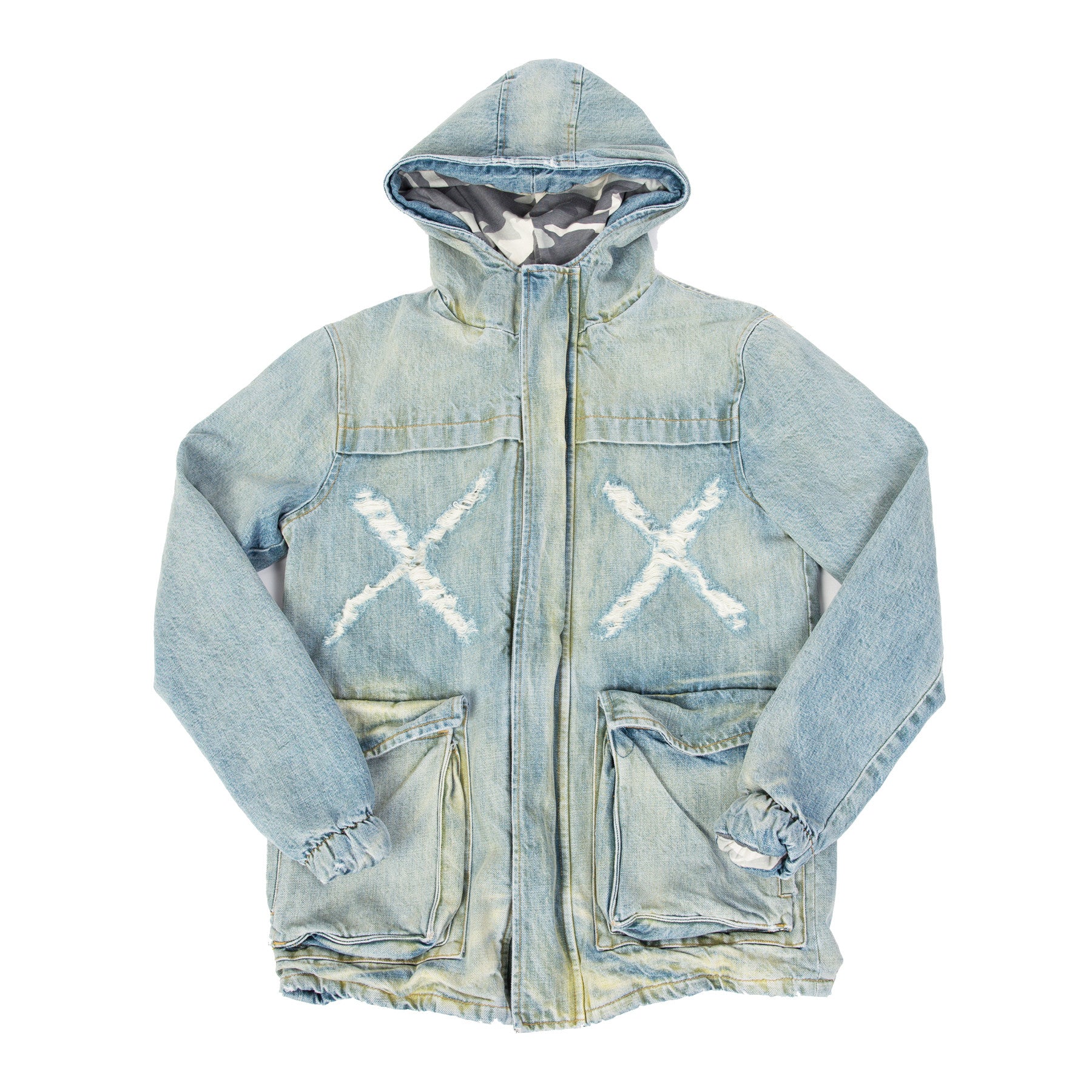 STENCIL HOODED MILITARY PARKA by MENACE