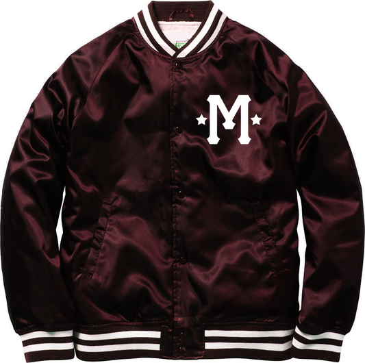 SATIN PLAYBOI BASEBALL JACKET by MENACE
