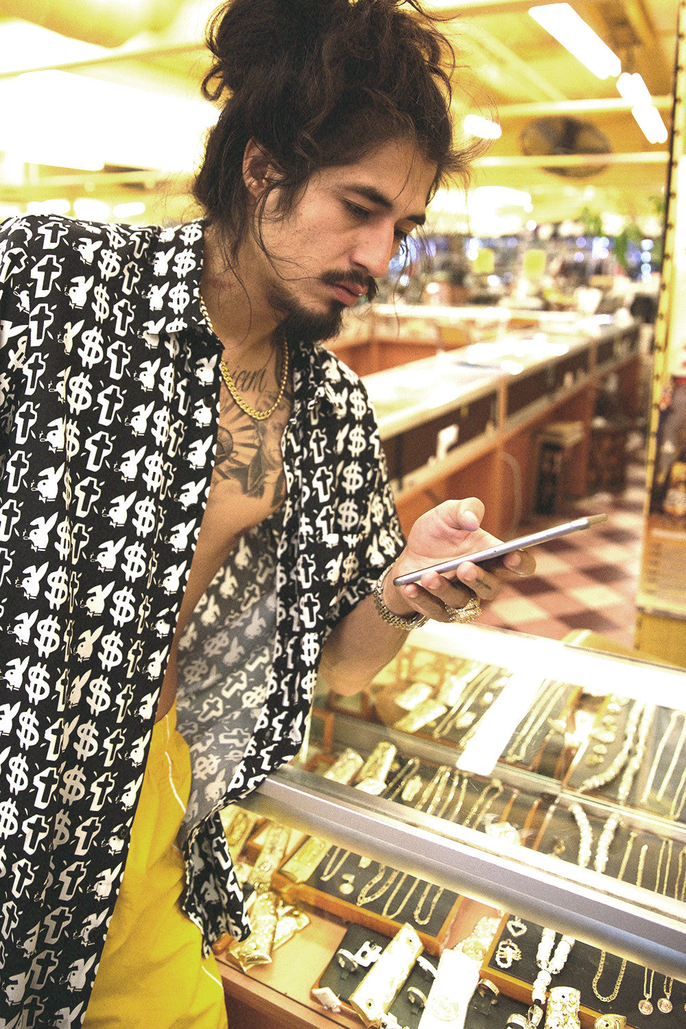 VICES BUTTON-UP SHIRT by MENACE