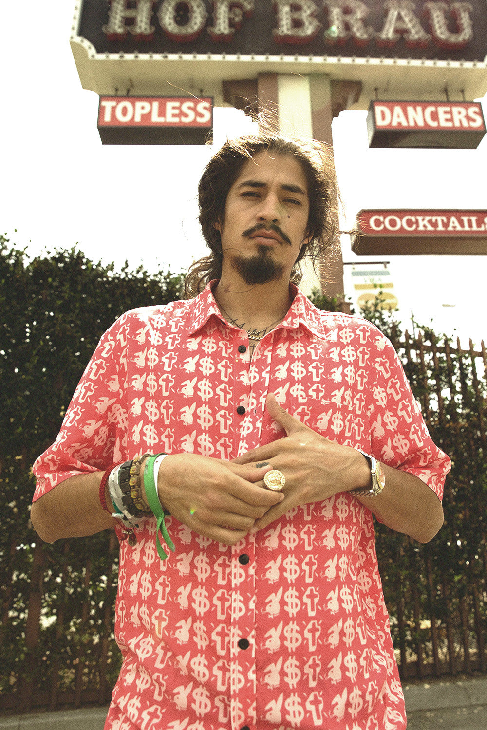 VICES BUTTON-UP SHIRT by MENACE