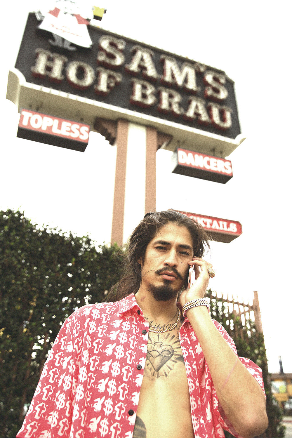 VICES BUTTON-UP SHIRT by MENACE