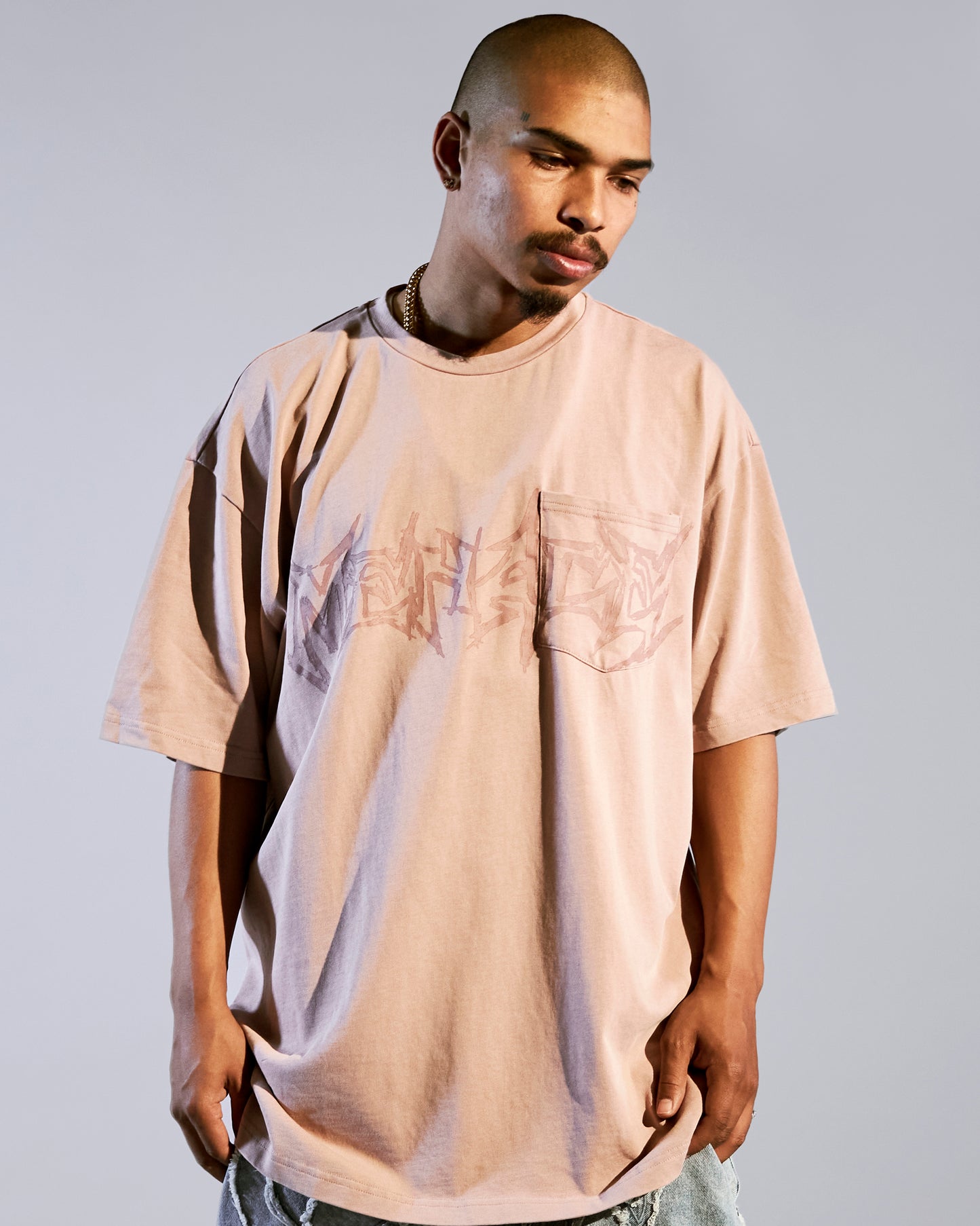 GOD WILLING POCKET T-SHIRT PINK