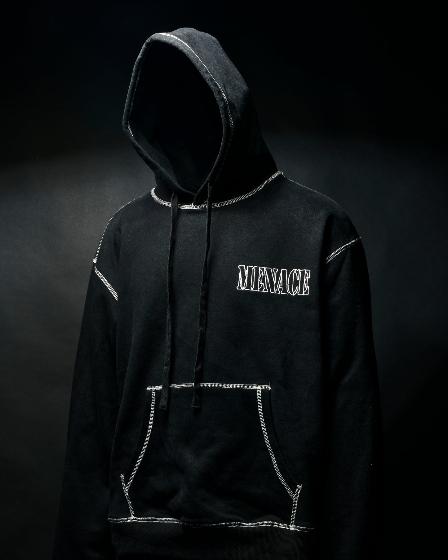 CONTRAST STITCH LOGO HOODIE