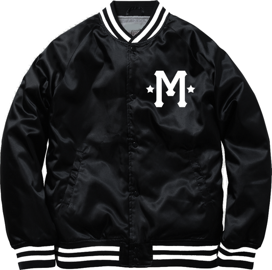 SATIN PLAYBOI BASEBALL JACKET by MENACE