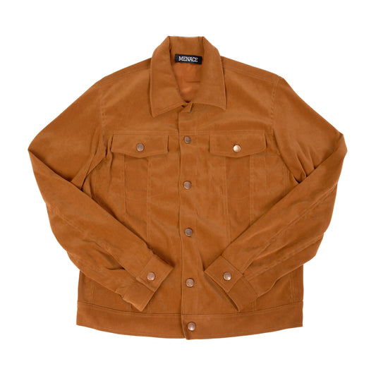 OVERSIZED STENCIL BRUSHED-TWILL JACKET by MENACE
