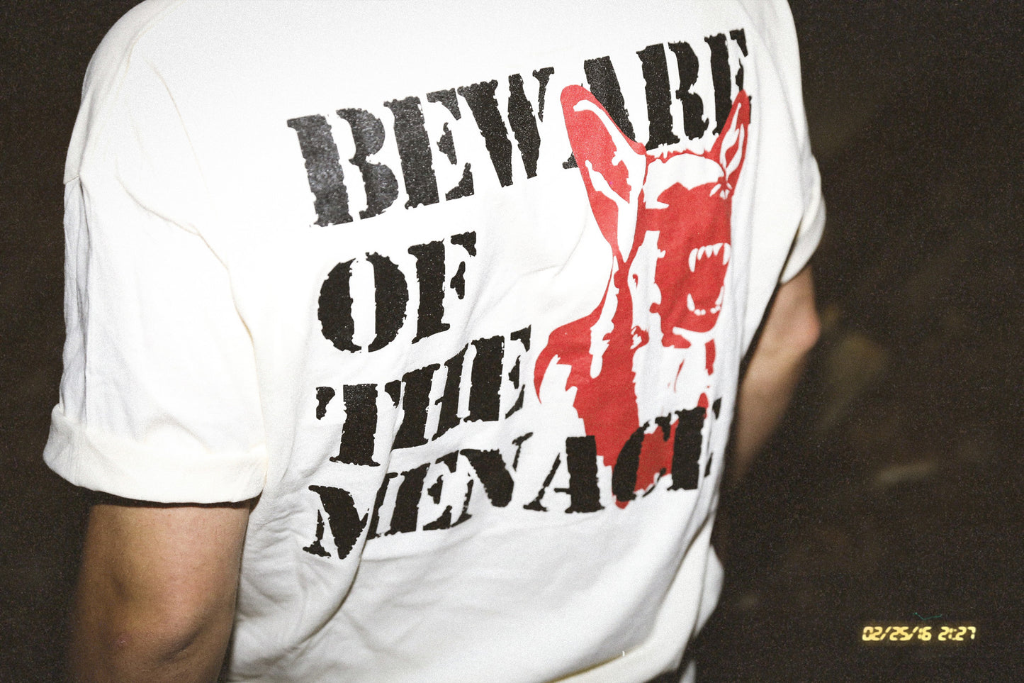 BEWARE OF THE MENACE T-SHIRT by MENACE