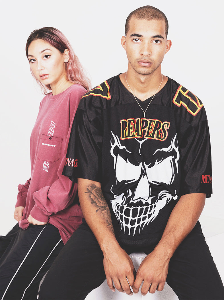 OVERSIZED REAPERS MESH FOOTBALL JERSEY by MENACE