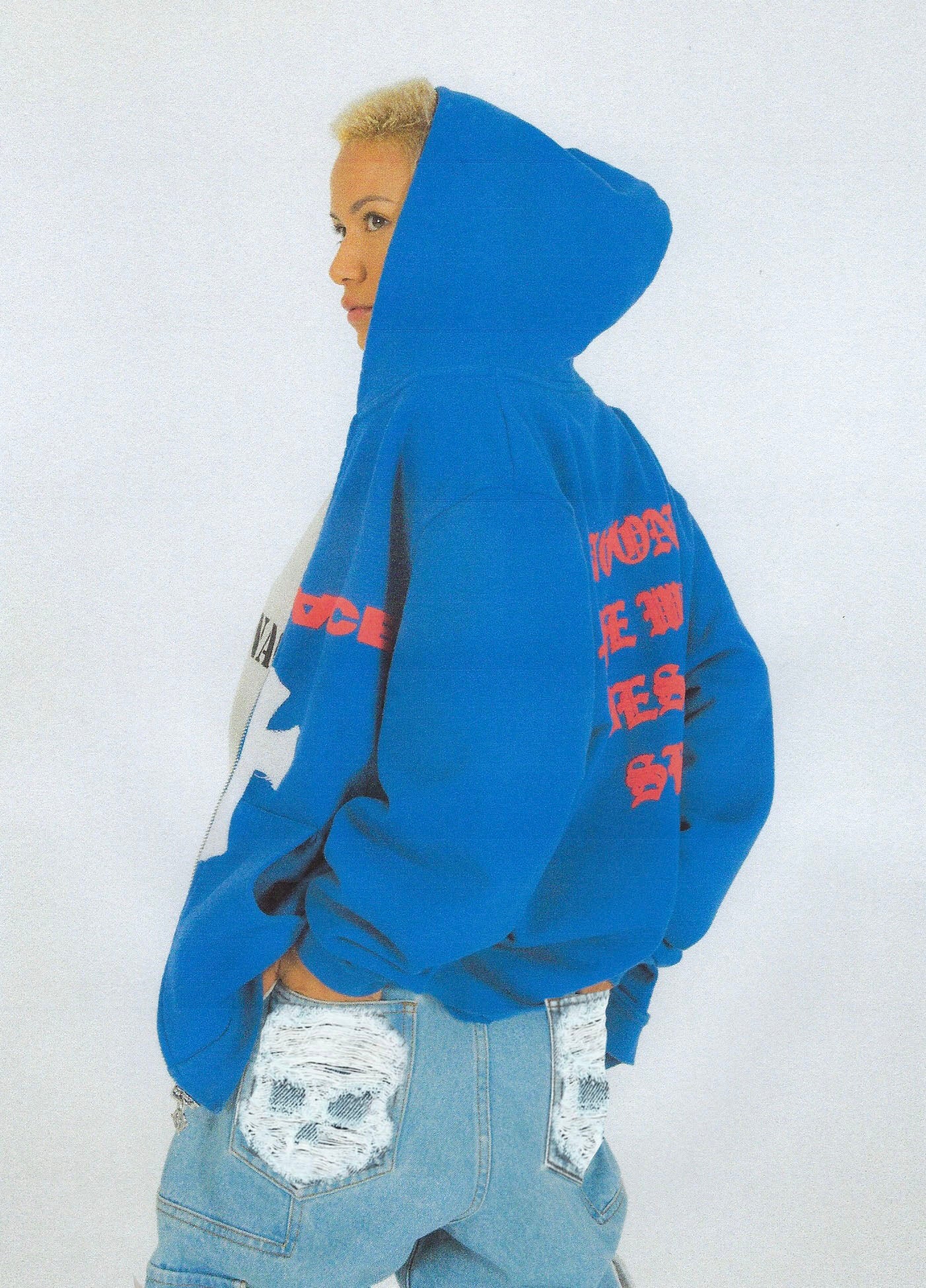 NO ONE IN THE WORLD OWES YOU SHIT ZIP-UP HOODIE by MENACE