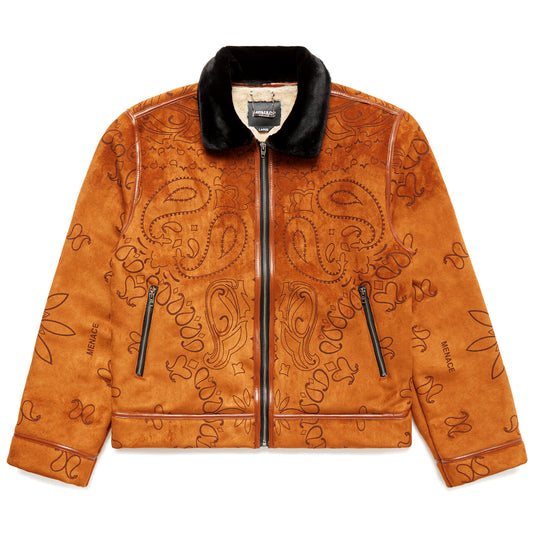 PAISLEY SHEARLING JACKET