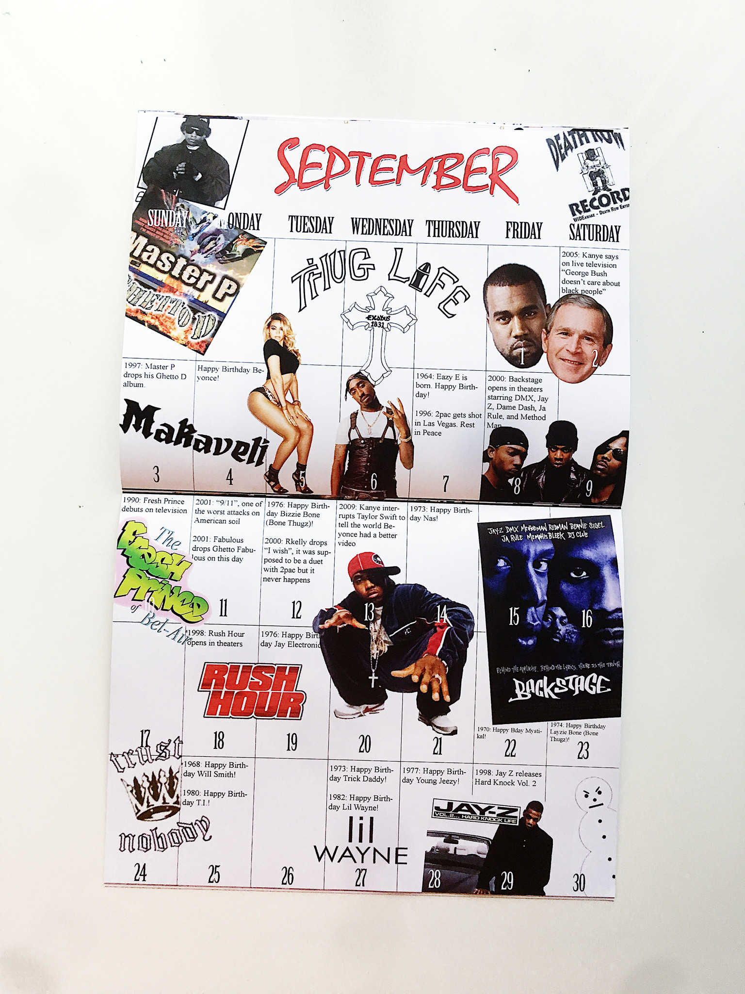 CULTURE CALENDAR by MENACE