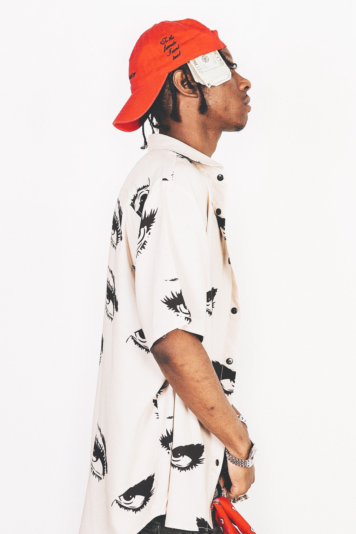 EYES BUTTON-UP SHIRT by MENACE