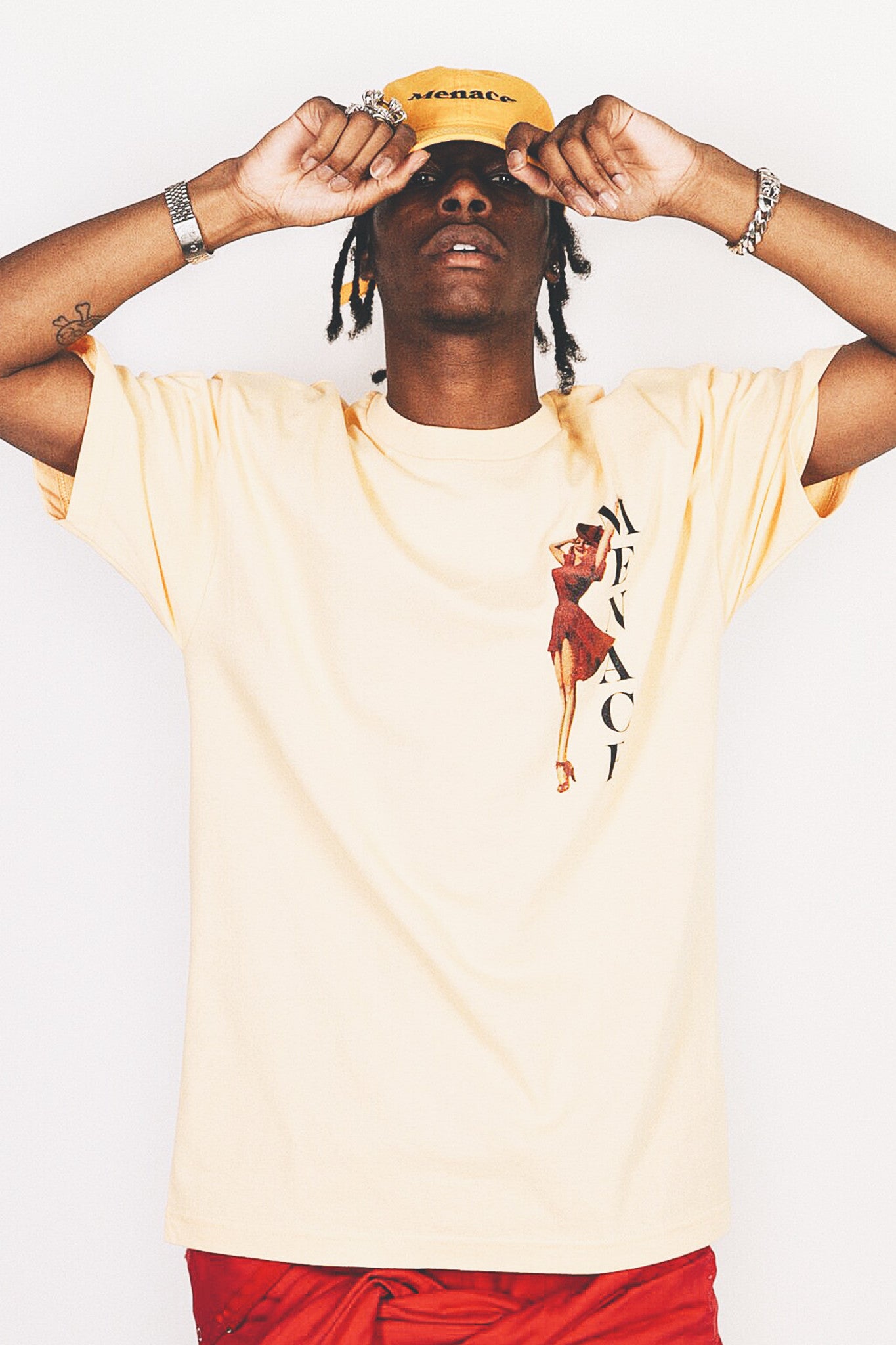 THE LADY IN RED T-SHIRT by MENACE