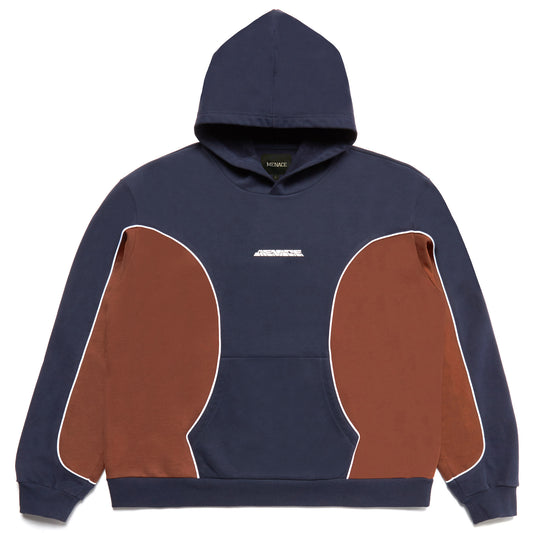 MENACE CORPORATION LOGO PANEL HOODIE by MENACE