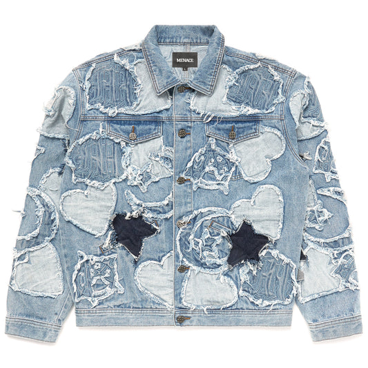 ICONOGRAPHY DENIM PATCH WORK JACKET