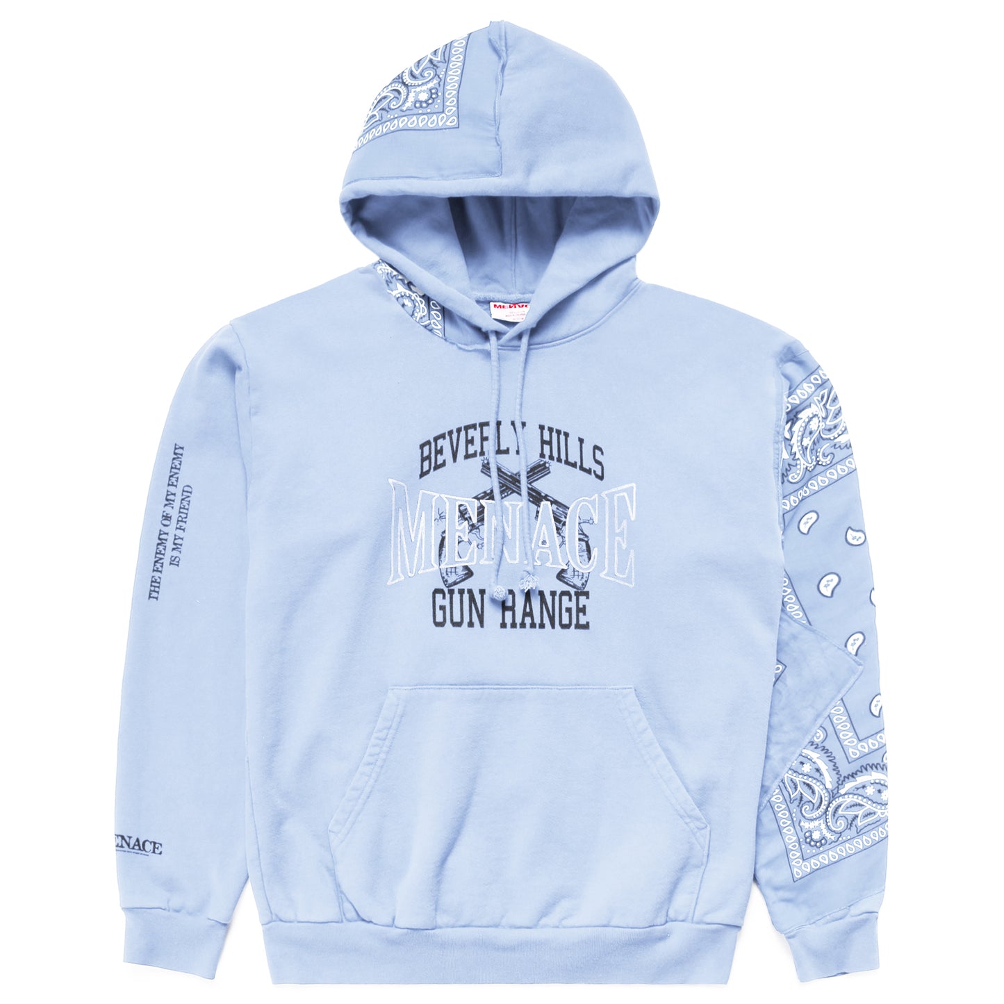 BEVERLY HILLS GUN RANGE HOODIE (BANDANA EDITION) by MENACE