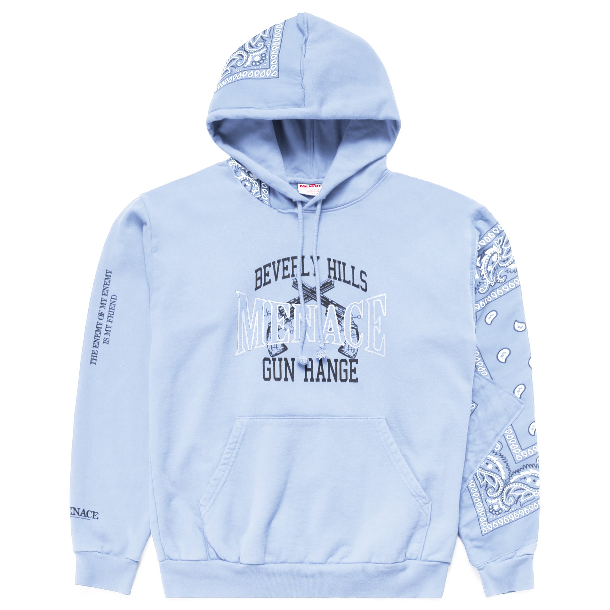 BEVERLY HILLS GUN RANGE HOODIE (BANDANA EDITION) by MENACE