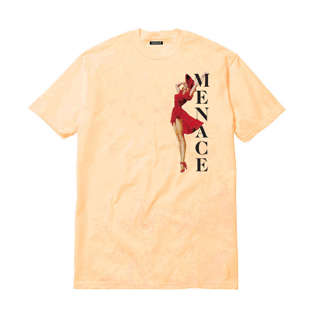 THE LADY IN RED T-SHIRT by MENACE