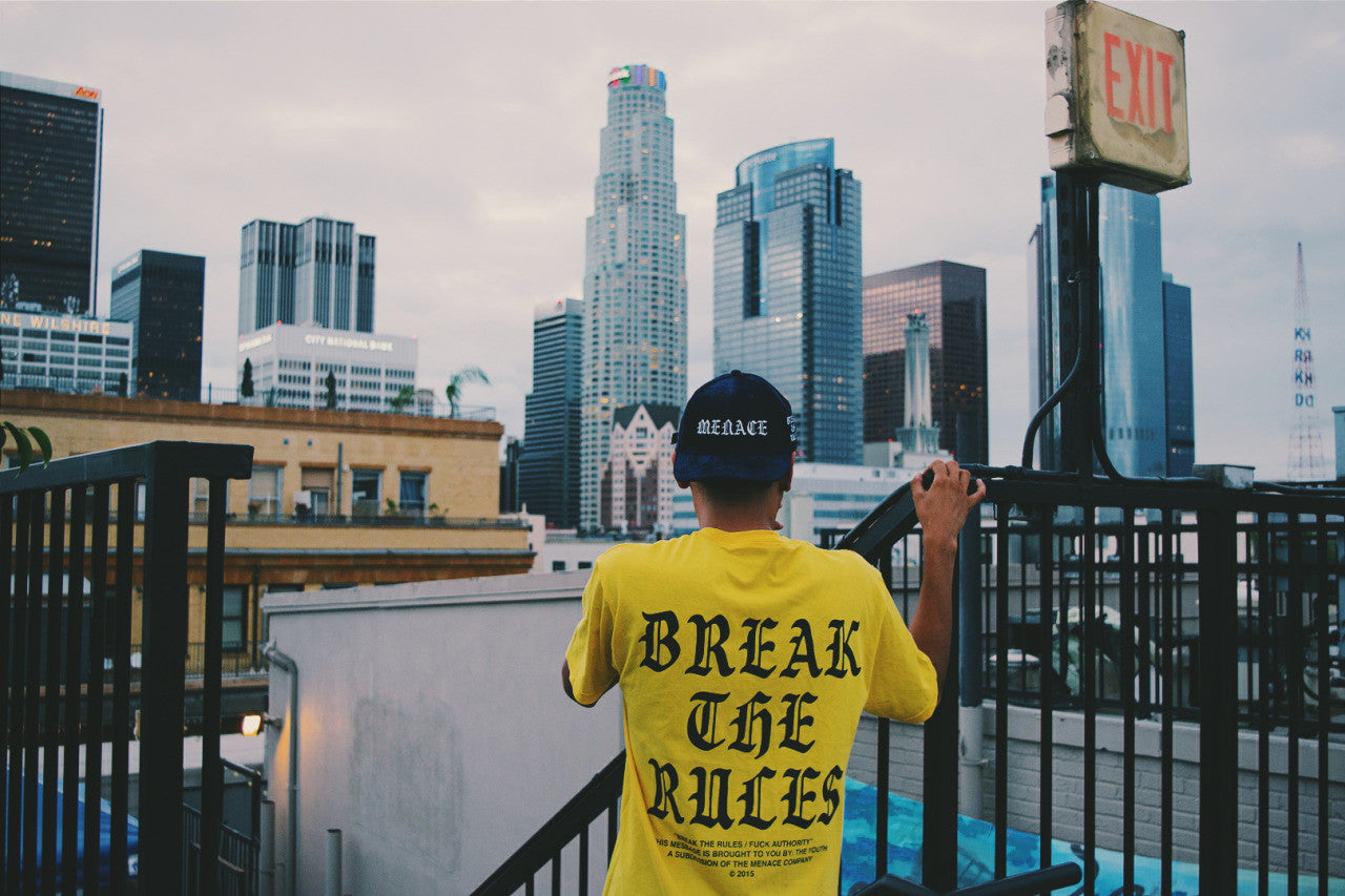 BREAK THE RULES CORDUROY CAP by MENACE