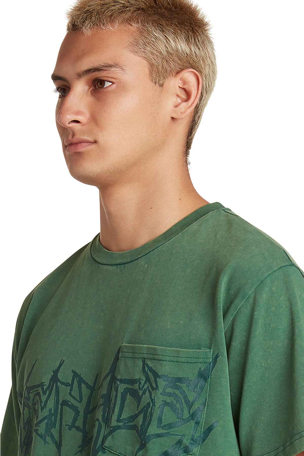 GOD WILLING POCKET T-SHIRT GREEN