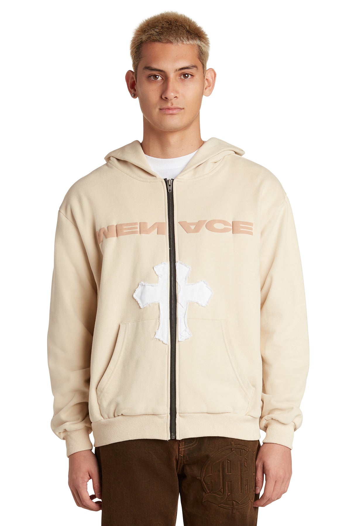 NO ONE IN THE WORLD OWES YOU SHIT ZIP-UP HOODIE