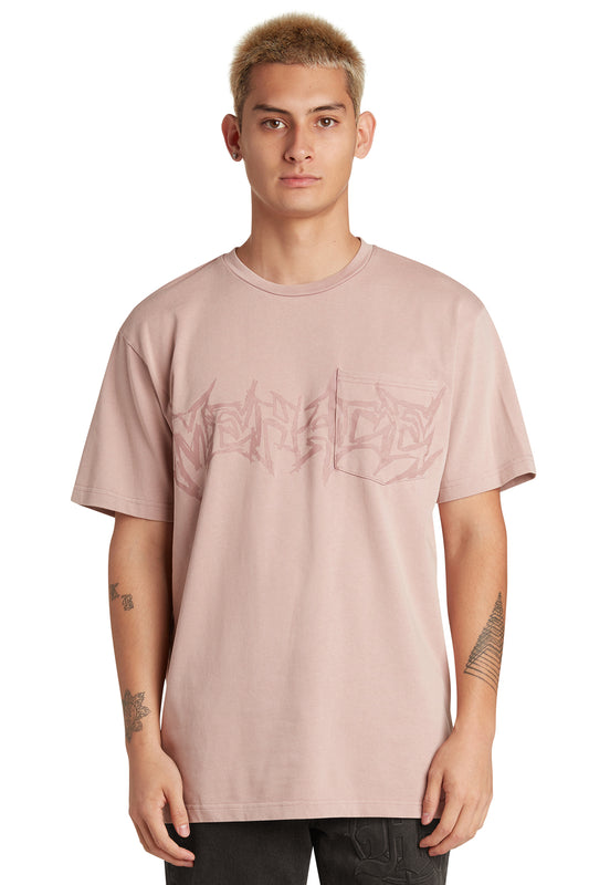 GOD WILLING POCKET T-SHIRT PINK