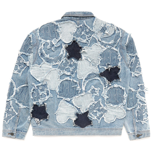 ICONOGRAPHY DENIM PATCH WORK JACKET