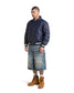 STEEL EMBOSSED DENIM CARPENTER SHORTS