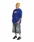 STEEL EMBOSSED DENIM CARPENTER SHORTS