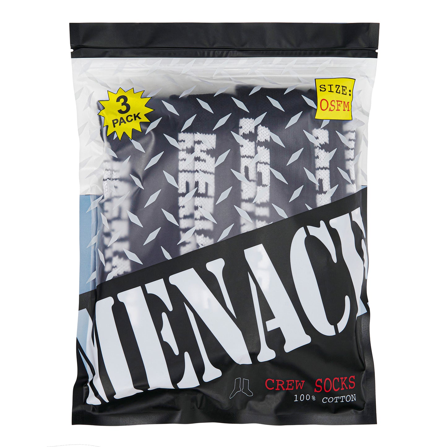 MENACE LOGO SOCKS (3 PACK)