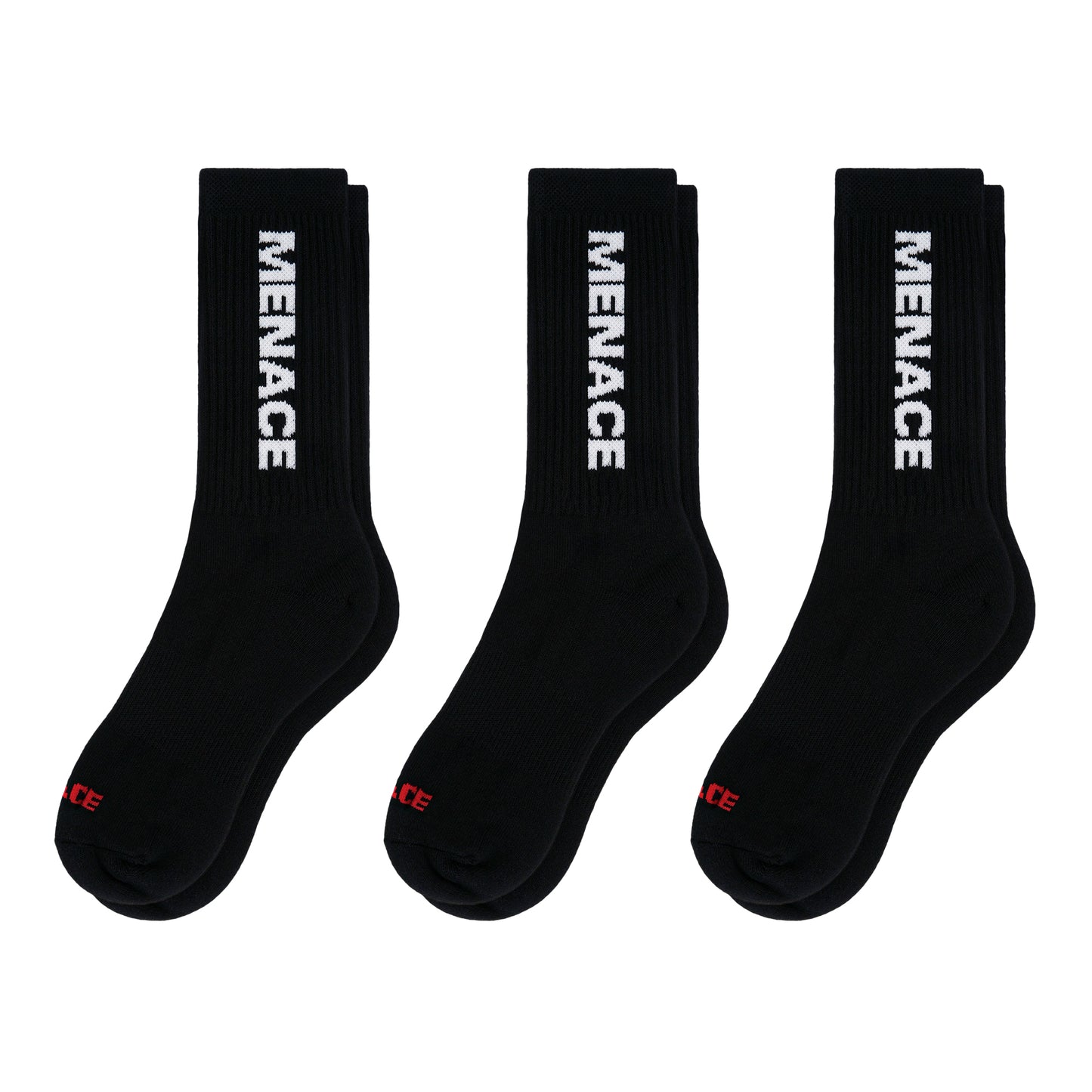 MENACE LOGO SOCKS (3 PACK)