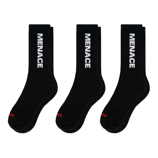 MENACE LOGO SOCKS (3 PACK)