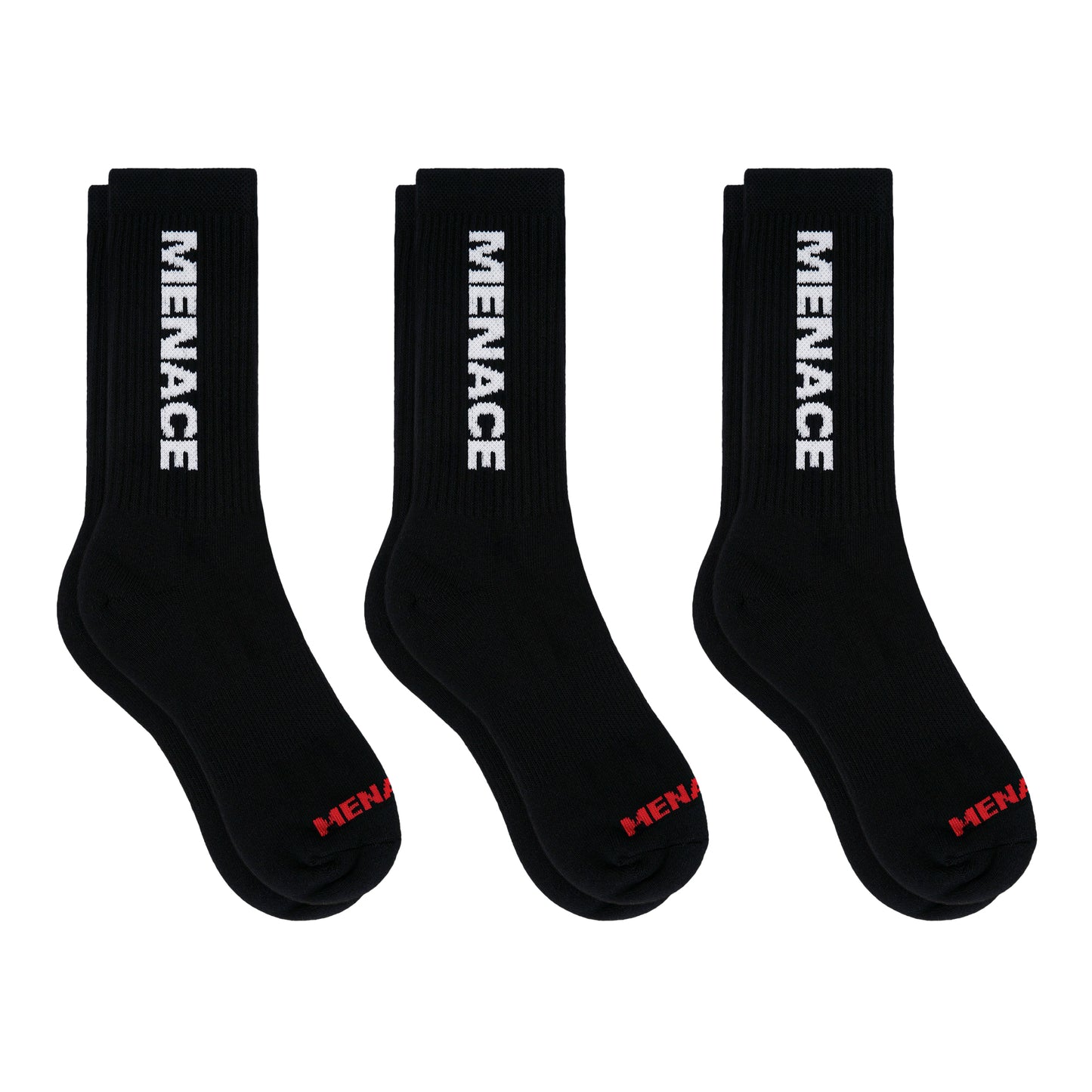 MENACE LOGO SOCKS (3 PACK)