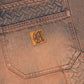 STEEL EMBOSSED DENIM CARPENTER SHORTS