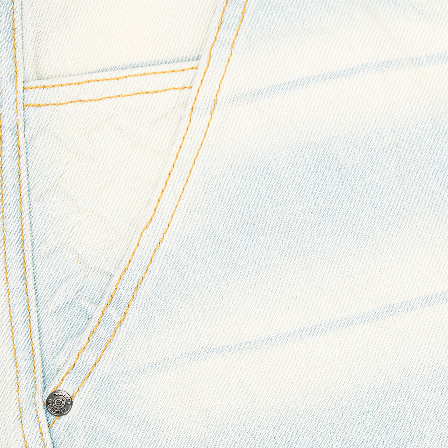 STEEL EMBOSSED DENIM CARPENTER SHORTS