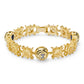 18K GOLD-PLATED MONOGRAM GEMSTONE BRACELET
