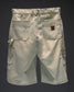 STEEL EMBOSSED DENIM CARPENTER SHORTS