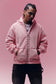 METAL RIVET ZIP-UP HOODIE