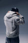 METAL RIVET ZIP-UP HOODIE